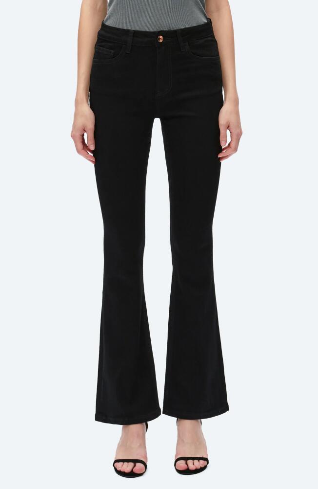 Bayeas High Waist Bootcut Jeans in Solid Black Cover