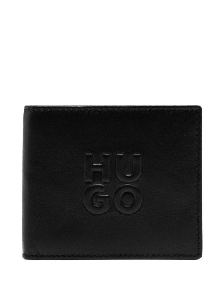 HUGO logo-embossed wallet - Black Cover