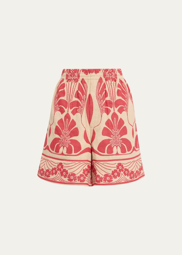 Bode Nouveau Monstera Jacquard Shorts Cover