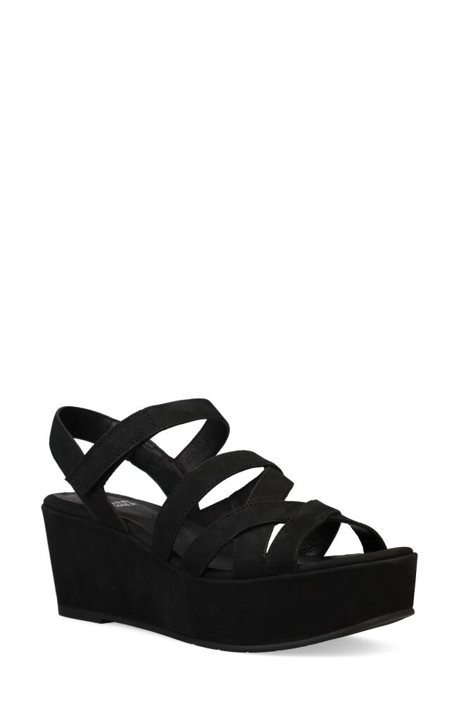 Eileen Fisher Mazy Slingback Platform Wedge Sandal in Black Cover