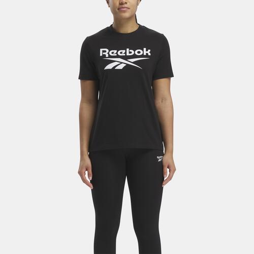 Reebok Identity Big Logo T-Shirt - Womens Black Cover