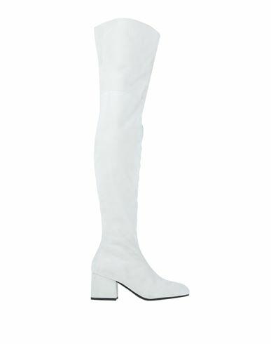 Marni Woman Boot White Soft Leather Cover