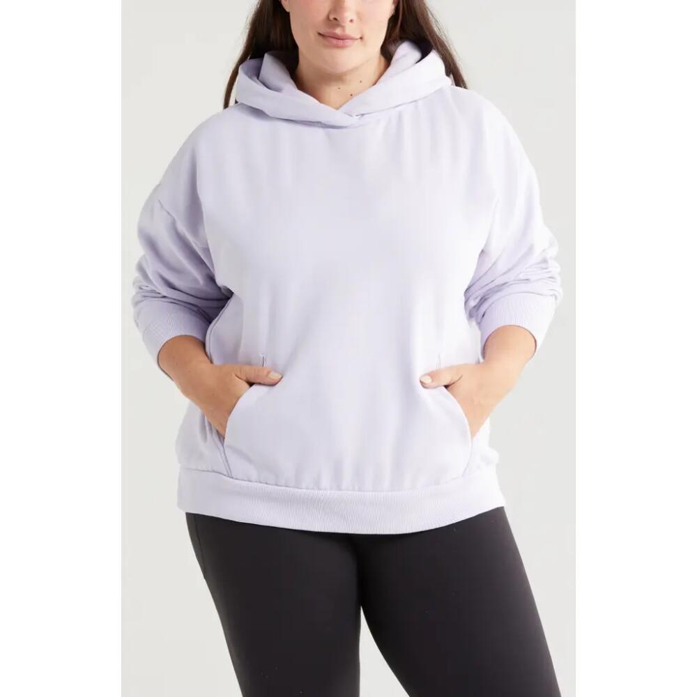 Zella Cloud Fleece Hoodie in Purple Petal Cover