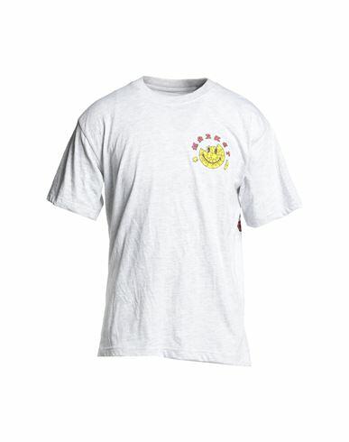 Market Smiley Piece Of Mind T-shirt Man T-shirt Light grey Cotton Cover