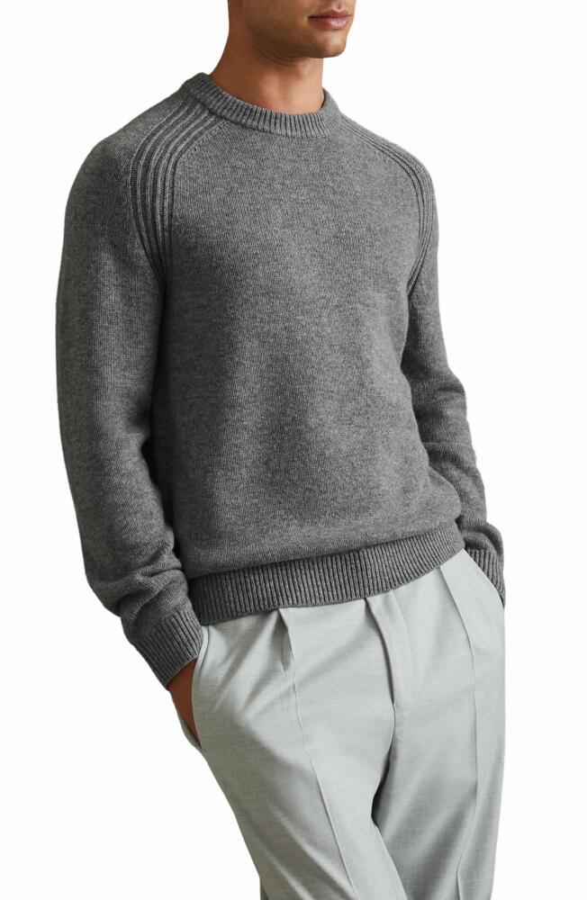 Reiss Cloud Wool Blend Sweater in Mid Grey Melange Cover