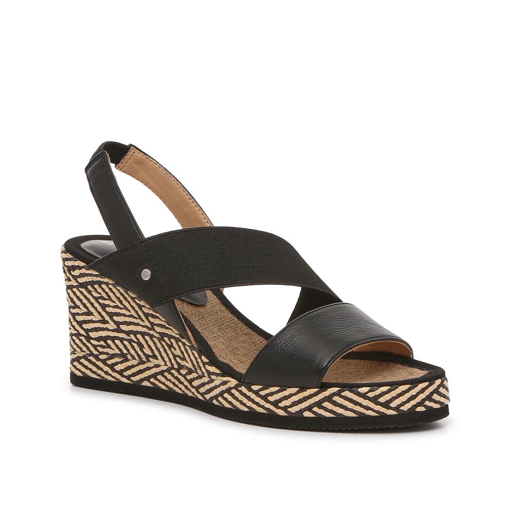 Adrienne Vittadini Bandelle Wedge Sandal | Women's | Black Cover