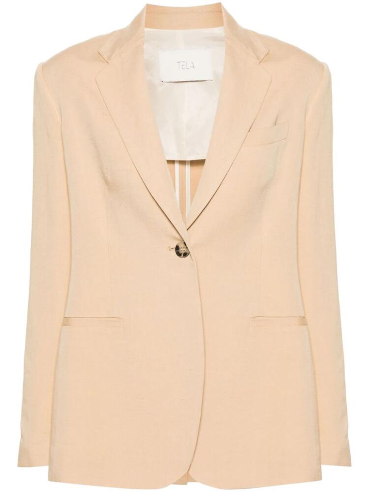 Tela single-breasted blazer - Neutrals Cover