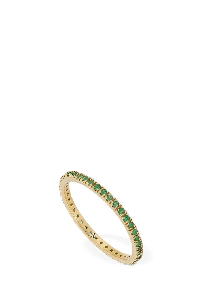 VANZI Annagreta Thin 18kt Gold & Emerald Ring Cover