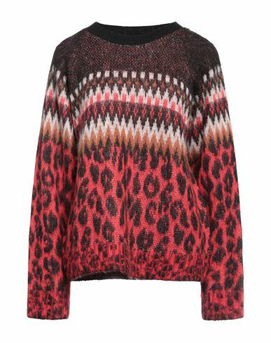 Ottod'ame Woman Sweater Red Acrylic, Polyamide, Mohair wool Cover