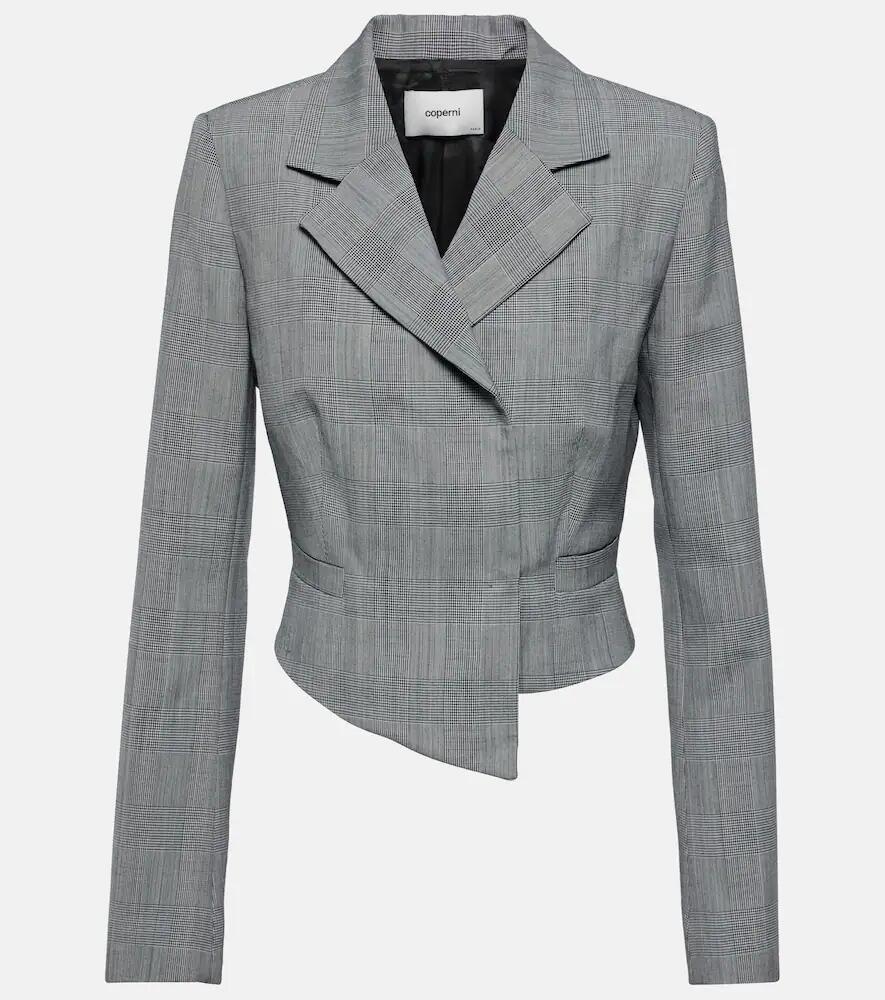 Coperni Prince of Wales virgin wool blazer Cover