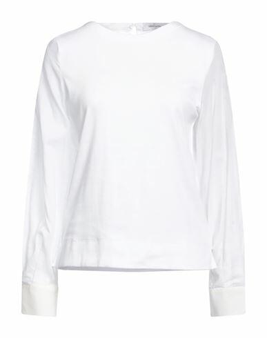 Gran Sasso Woman T-shirt White Cotton, Elastane, Silk Cover