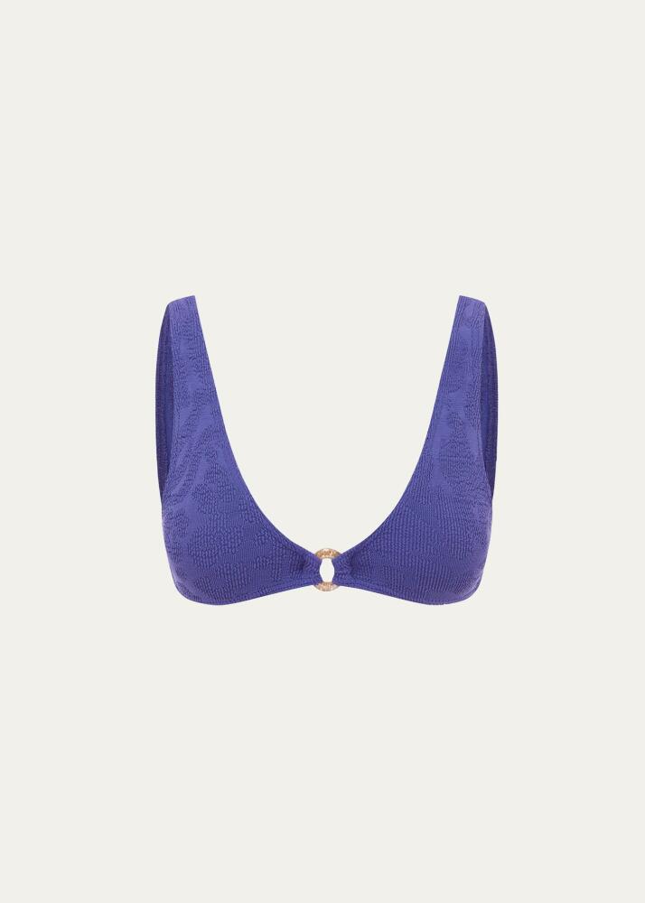 bond-eye swim Sapphire Animalia Ring Scout Crop Bikini Top Cover