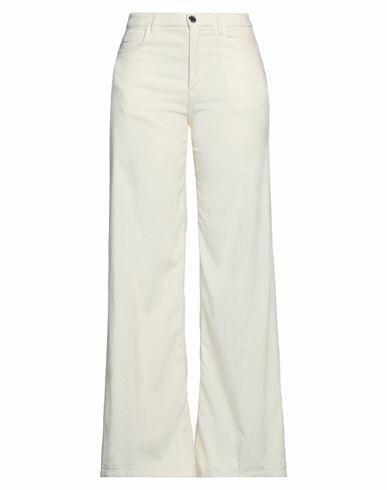 Pinko Woman Pants Off white Lyocell, Cotton, Polyester, Elastane Cover