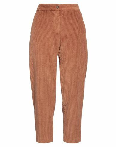 Ottod'ame Woman Pants Camel Cotton Cover