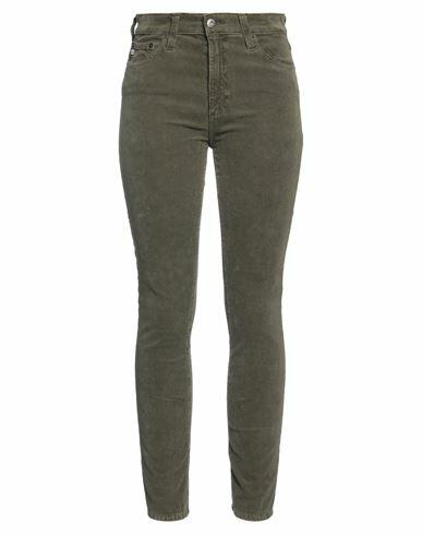 Ag Jeans Woman Pants Military green Cotton, Viscose, Acrylic, Elastane Cover