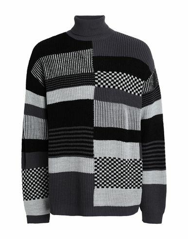 Topman Man Turtleneck Black Acrylic, Polyamide Cover