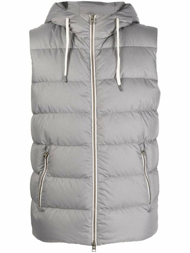 Herno padded sleeveless gilet - Grey Cover