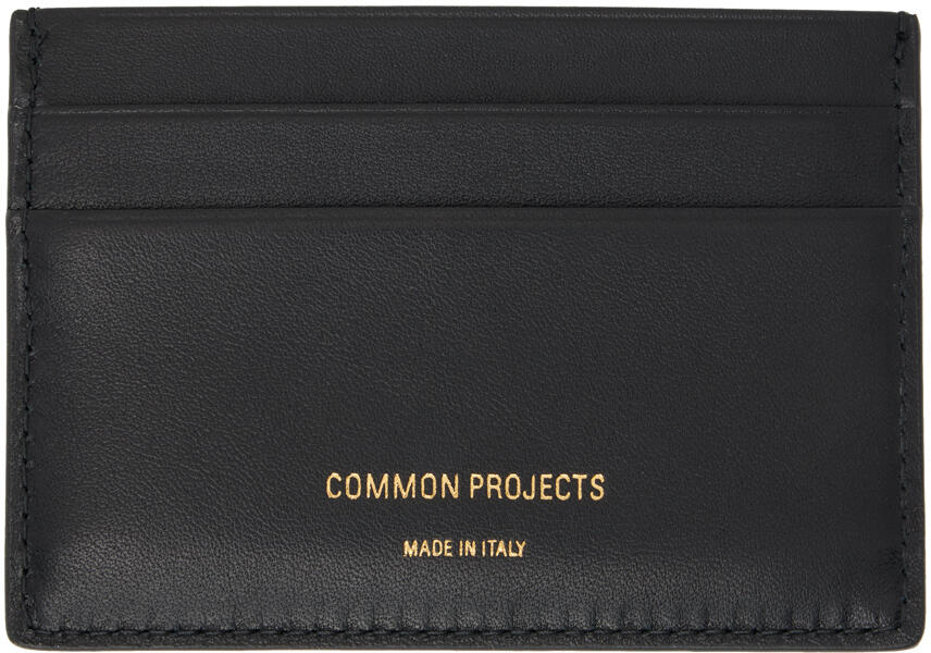 Common Projects Black Stamp Card Holder Cover