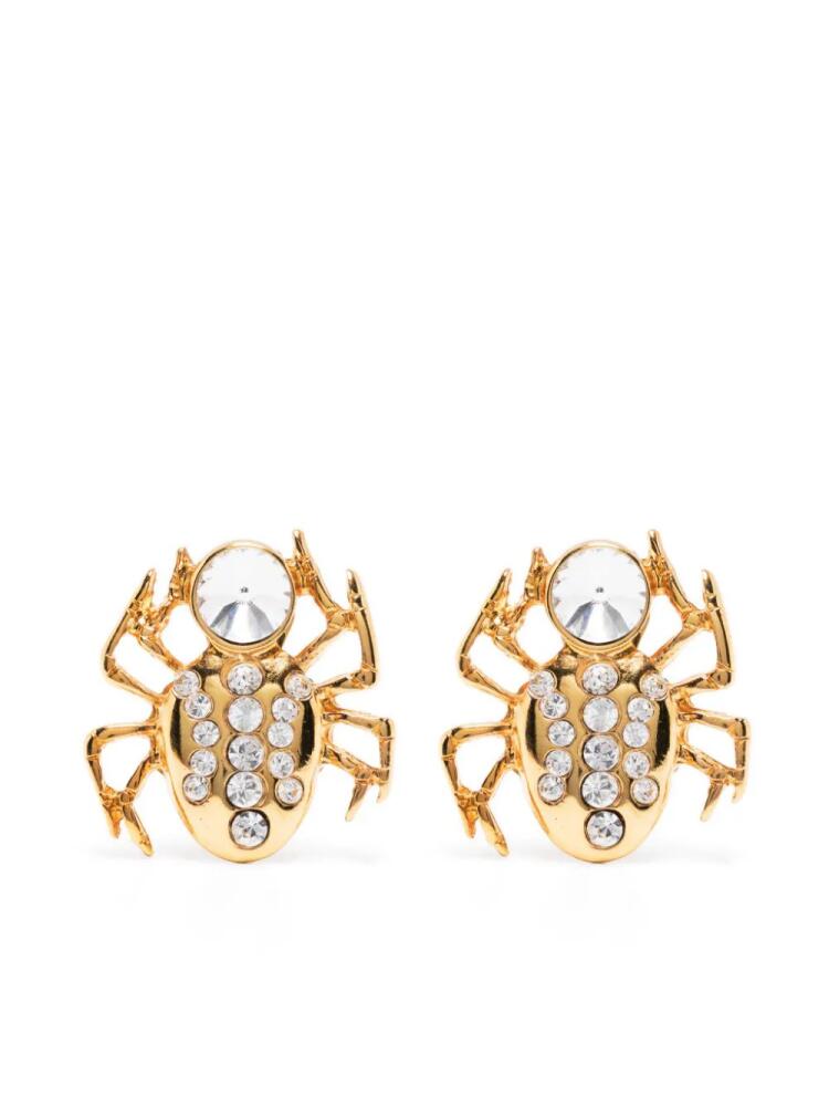 Alessandra Rich spider-motif earrings - Gold Cover