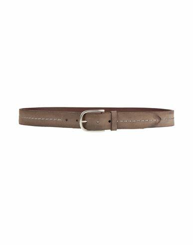 Orciani Man Belt Khaki Soft Leather Cover