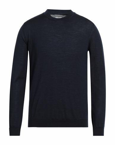 Woolrich Man Sweater Midnight blue Virgin Wool Cover