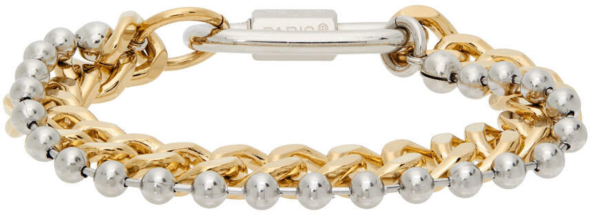 IN GOLD WE TRUST PARIS Gold & Silver Link Bracelet Cover