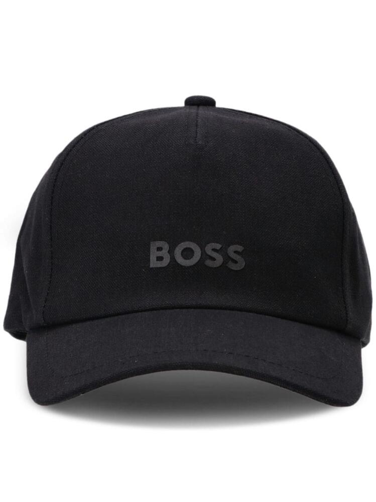 BOSS logo-print cotton cap - Black Cover