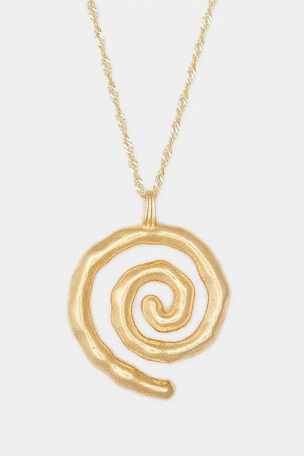 Deux Lions Jewelry Sacred Spiral Necklace in Gold Cover