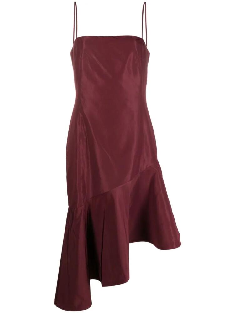 Polo Ralph Lauren asymmetric taffeta midi dress - Red Cover