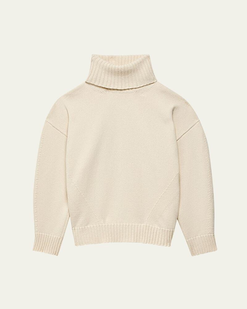 Another Tomorrow Oversized Luxe Cashmere Wool Turtleneck Sweater Cover