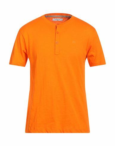 Hamaki-ho Man T-shirt Orange Cotton Cover