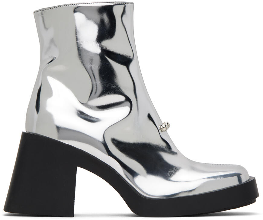 Justine Clenquet Silver Raya Boots Cover