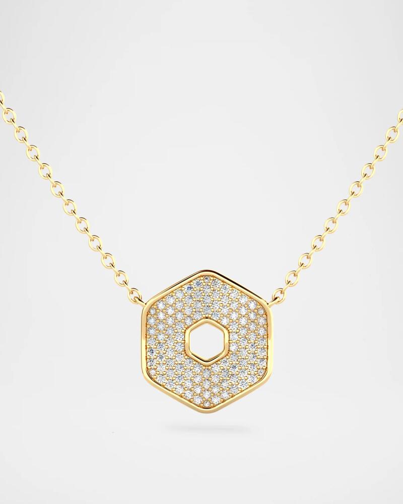 Jamie Turner 18K Gold Small Eclipse Necklace with Diamonds Cover