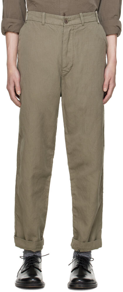 CASEY CASEY Khaki Ah Trousers Cover