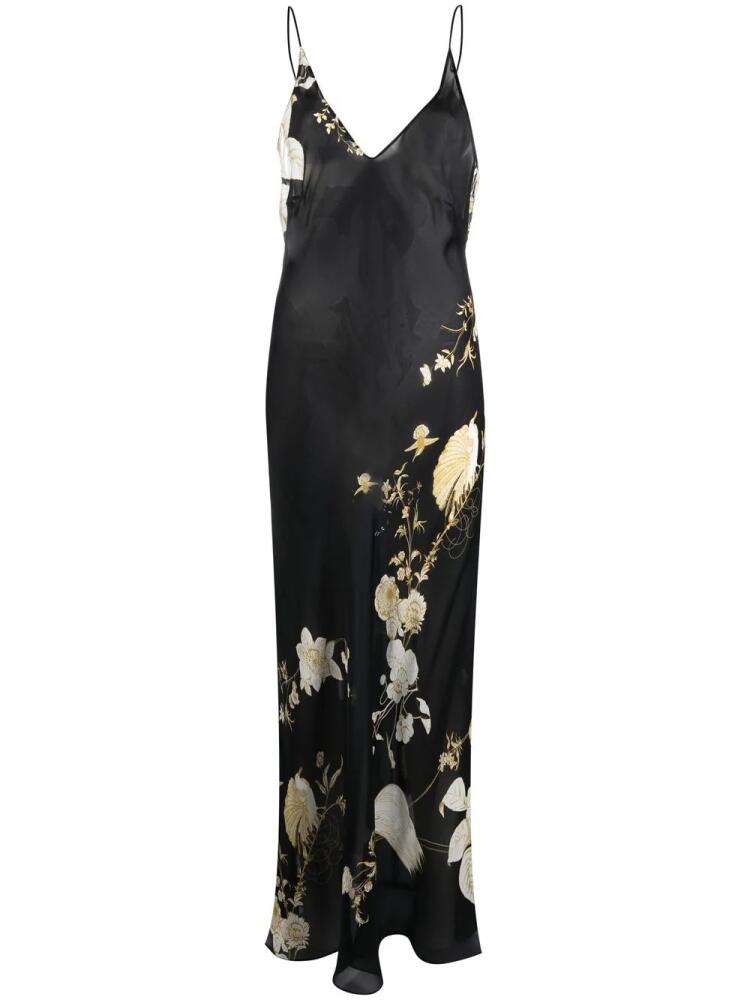 Carine Gilson floral-print maxi camisole dress - Black Cover