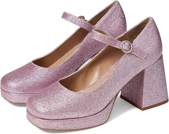 Steve Madden Mingle Mary Jane Pump (Pink Glitter) Women's Shoes Cover