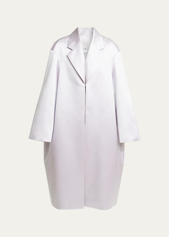 Givenchy Lighter Oversized Cocoon Silk Coat Cover