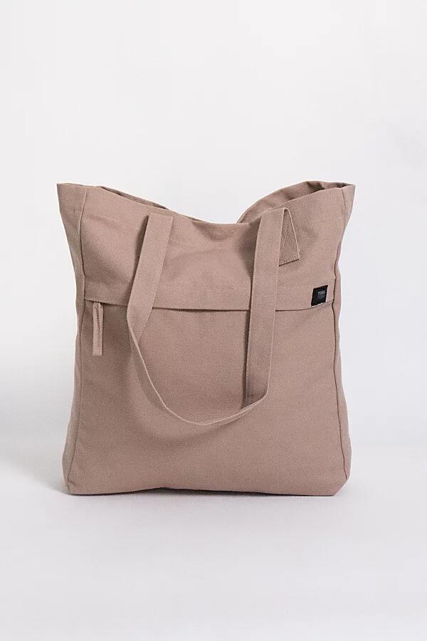 Terra Thread Organic Cotton Multi Pocket Canvas Tote in Beige Cover