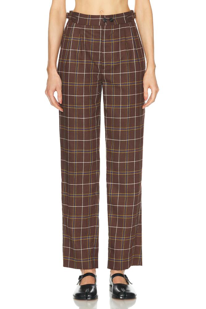 BODE Dunham Plaid Trouser in Brown Cover