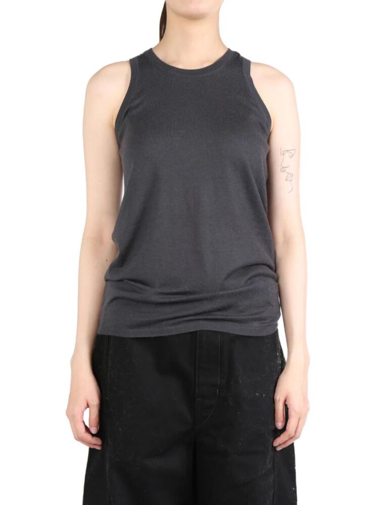 Frenckenberger cashmere tank top - Grey Cover