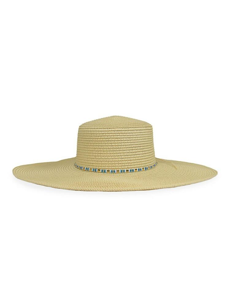 MARCUS ADLER Women's Presley Straw Sun Hat - Beige Cover