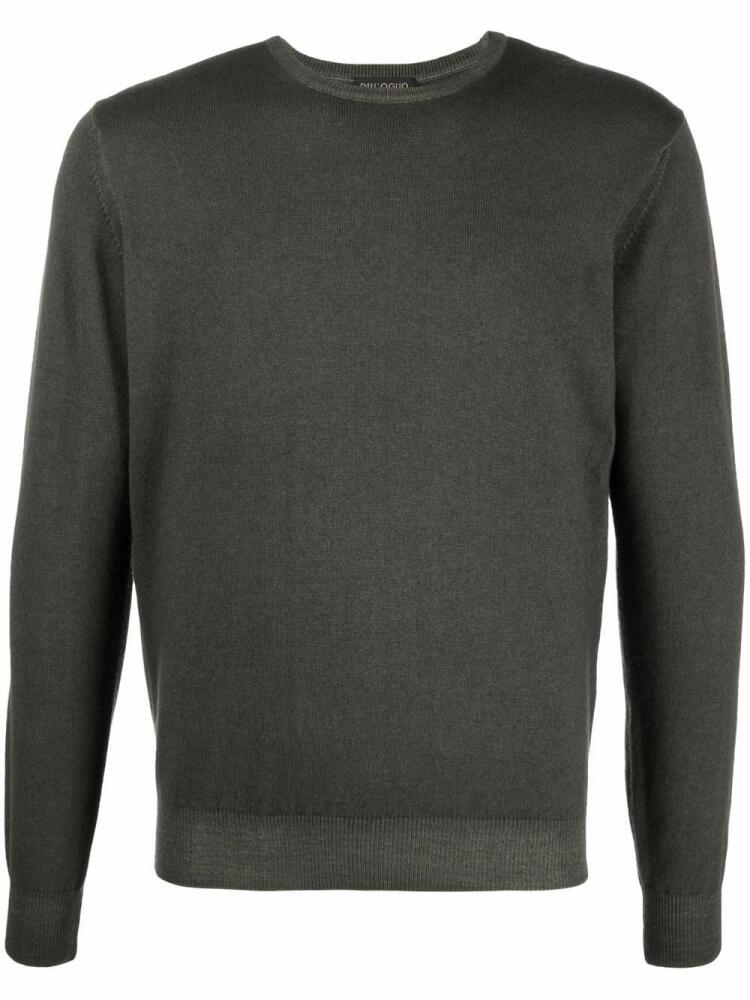 Dell'oglio crew-neck rib-trimmed jumper - Green Cover