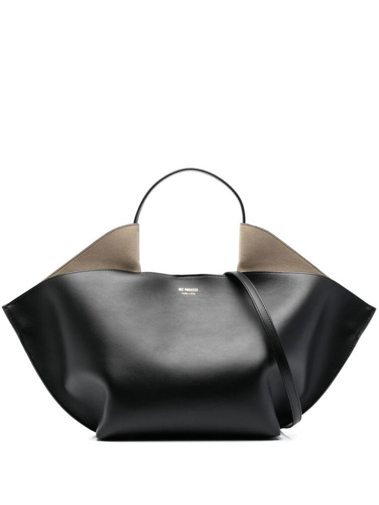 REE PROJECTS medium Ann leather tote bag - Black Cover