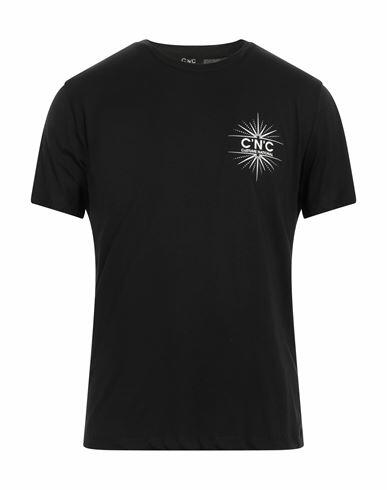 C'n'c' Costume National Man T-shirt Black Cotton Cover