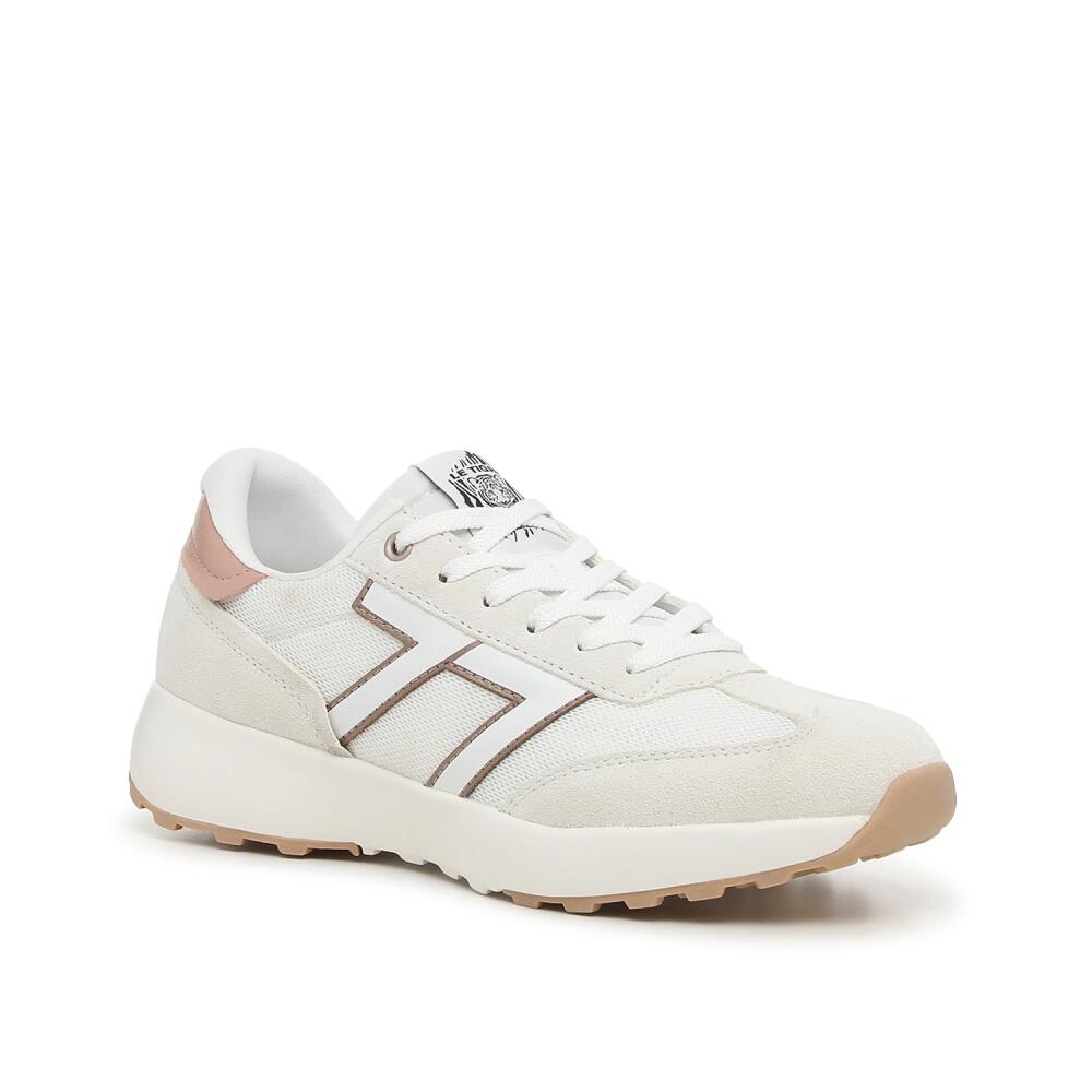 Le TIGRE Baxter Sneaker | Women's | White/Taupe Cover