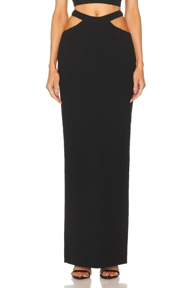 MONOT Cut Out Maxi Skirt in Black Cover