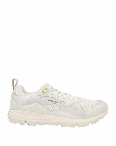 Brandblack Man Sneakers Off white Leather, Textile fibers Cover