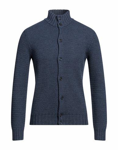 Ferrante Man Cardigan Slate blue Merino Wool Cover