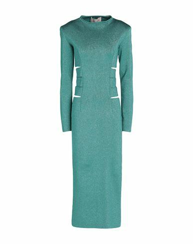 Circus Hotel Woman Midi dress Turquoise Viscose, Polyamide, Metal, Polyester Cover