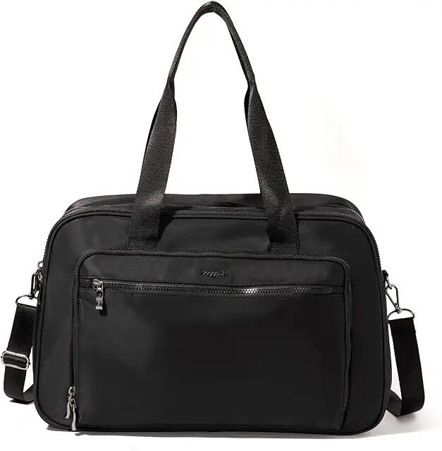 Baggallini Getaway Split Case Duffel (Black Twill) Weekender/Overnight Luggage Cover